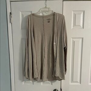 American Eagle Outfitters Beige Plush Top